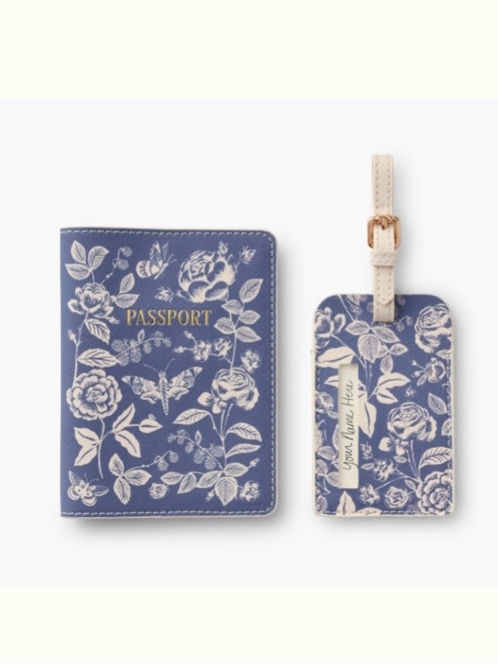 Floral Passport Holder & Luggage Tag Set